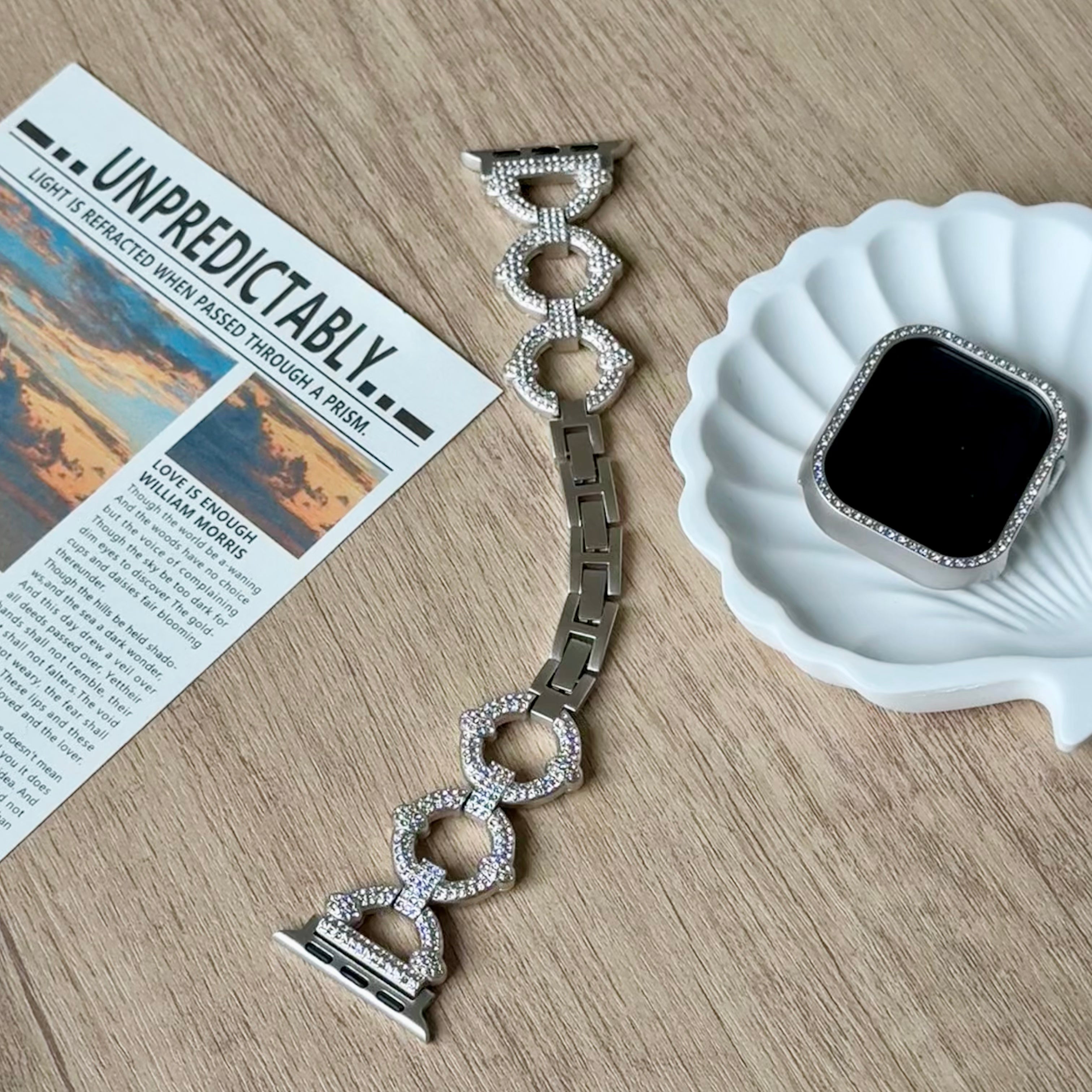 Chic Diamond Circle Apple Watch Band