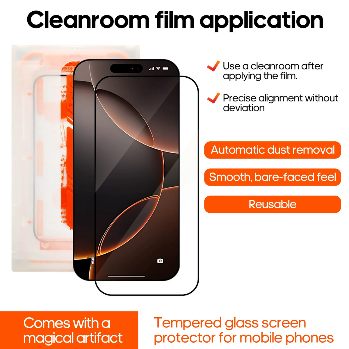 Full-Screen HD Glass Screen Protector for iPhone