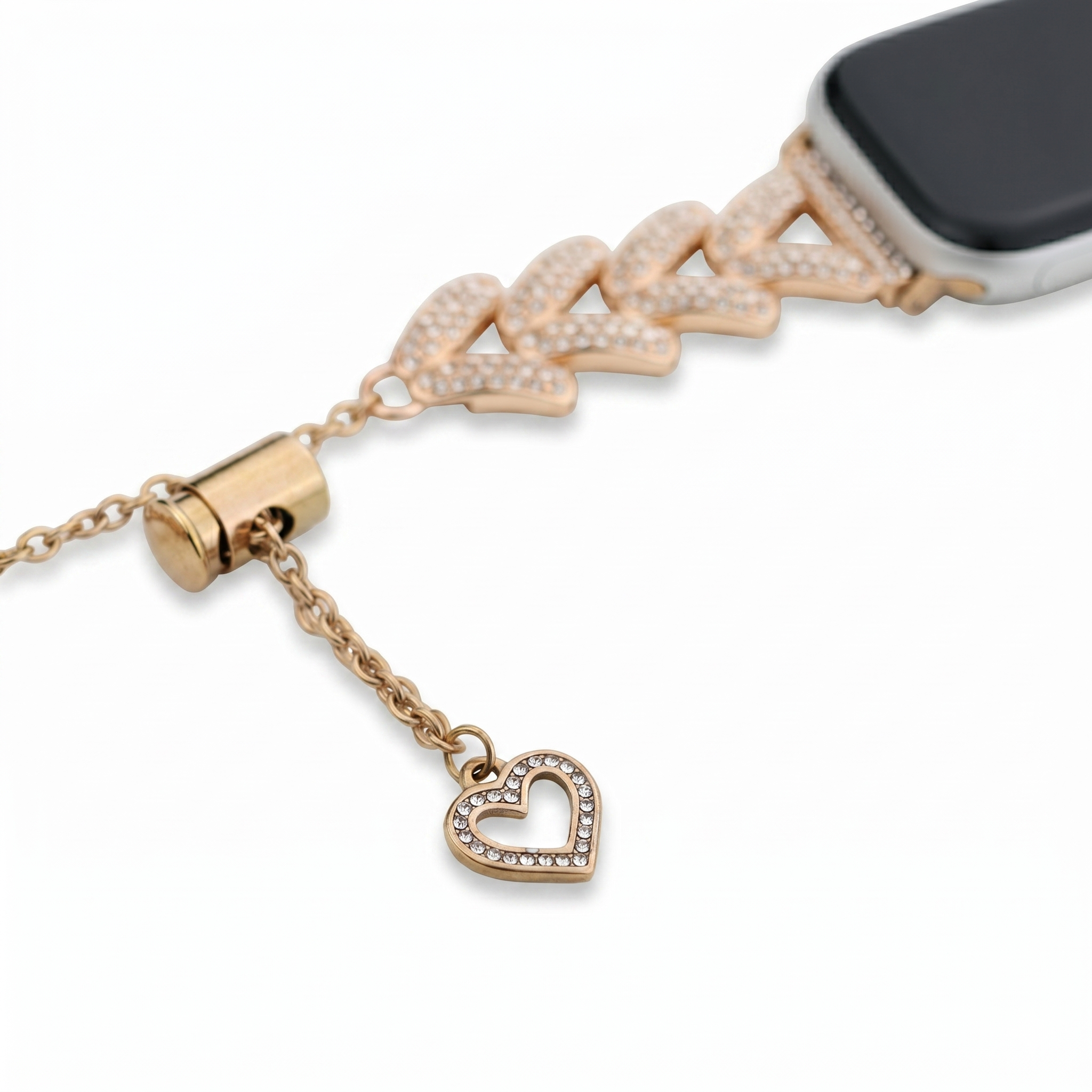 Heart Bracelet Band with Hollow Charm for Apple Watch