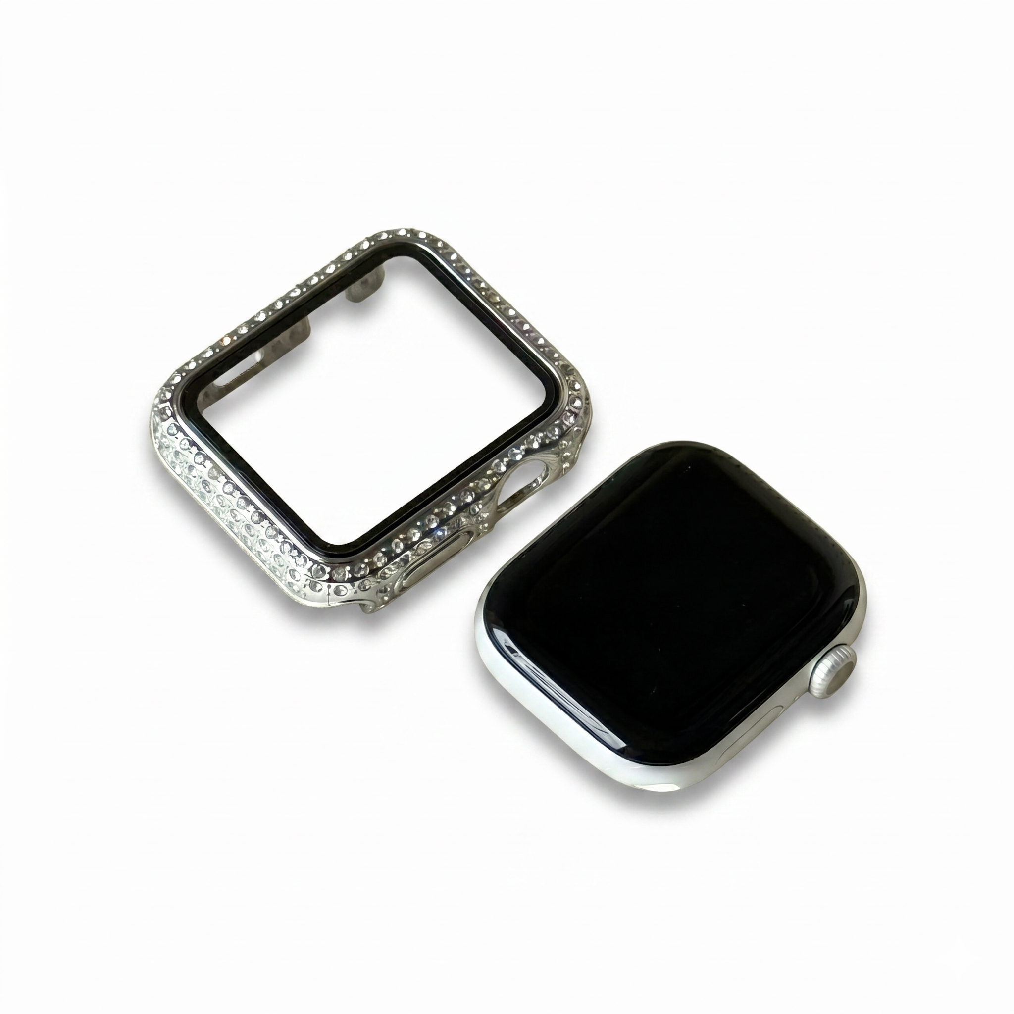 Full Diamond Apple Watch Frame with Screen Protector