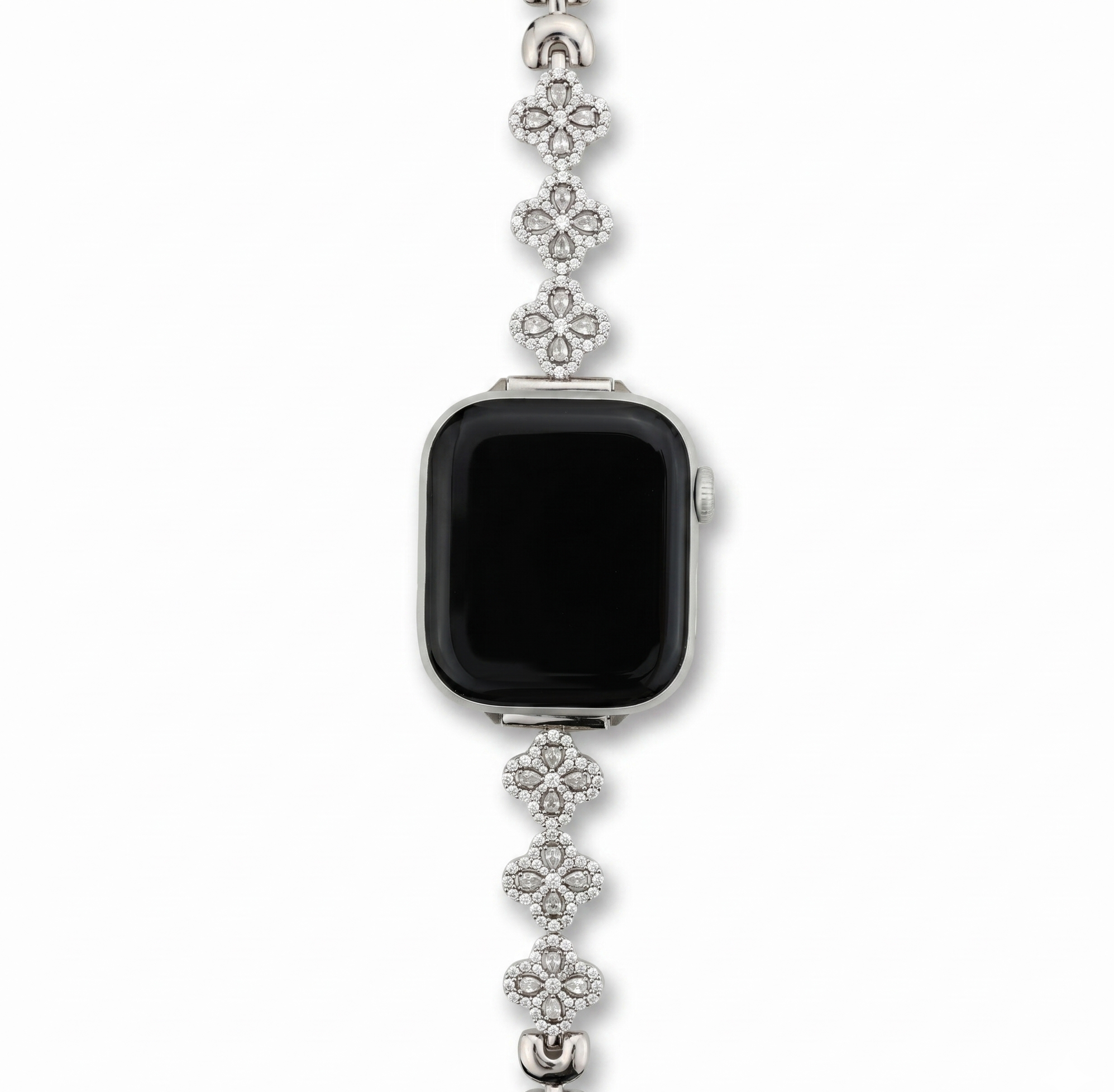 Four-Leaf Diamond Chain Apple Watch Band