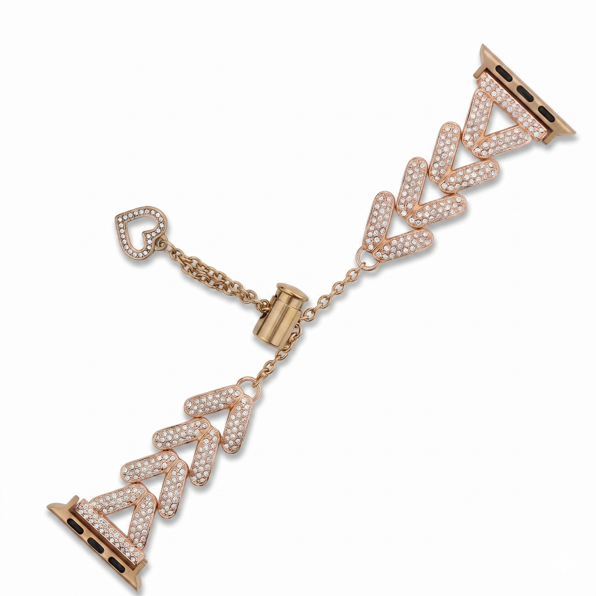 Heart Bracelet Band with Hollow Charm for Apple Watch