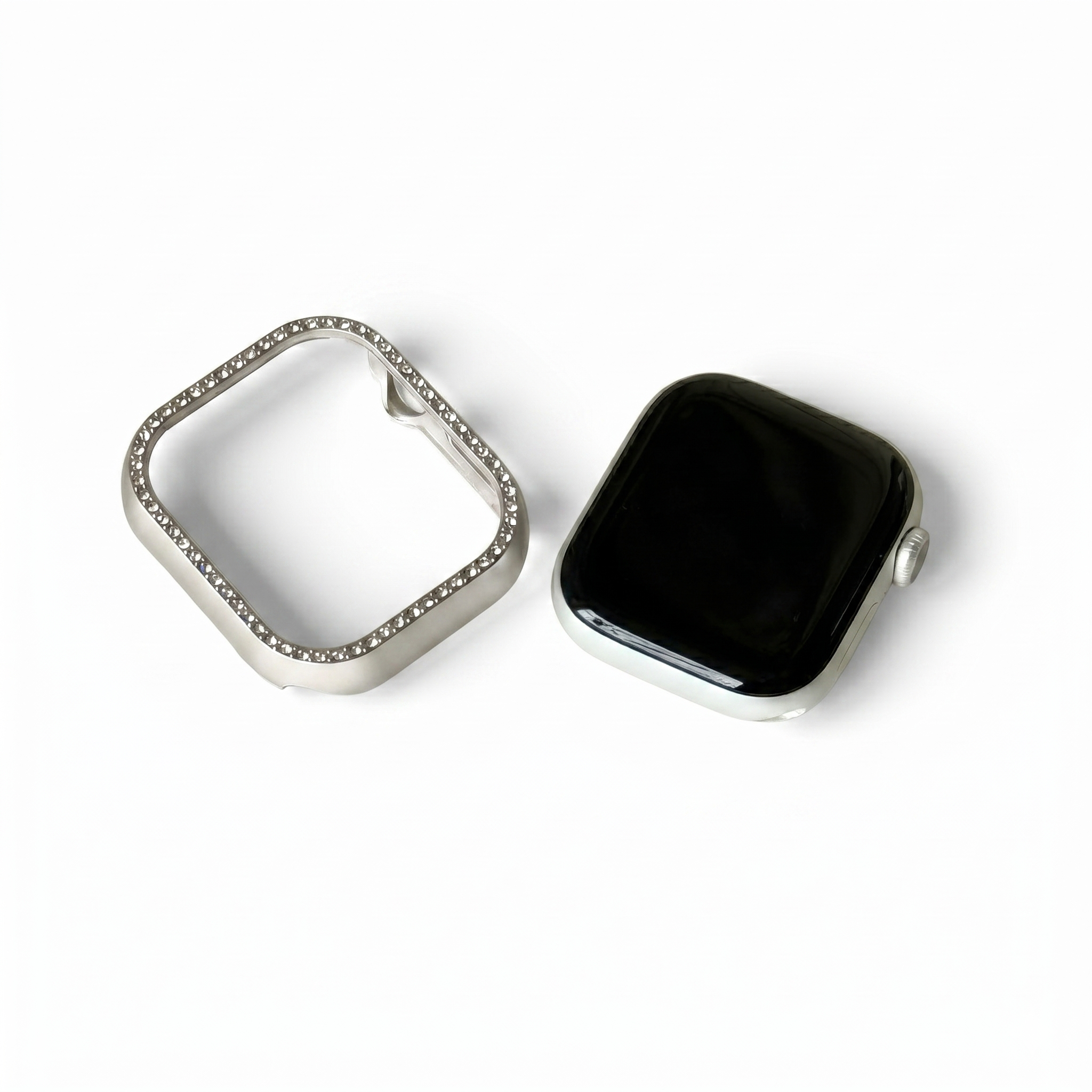 Single Row Diamond Apple Watch Frame