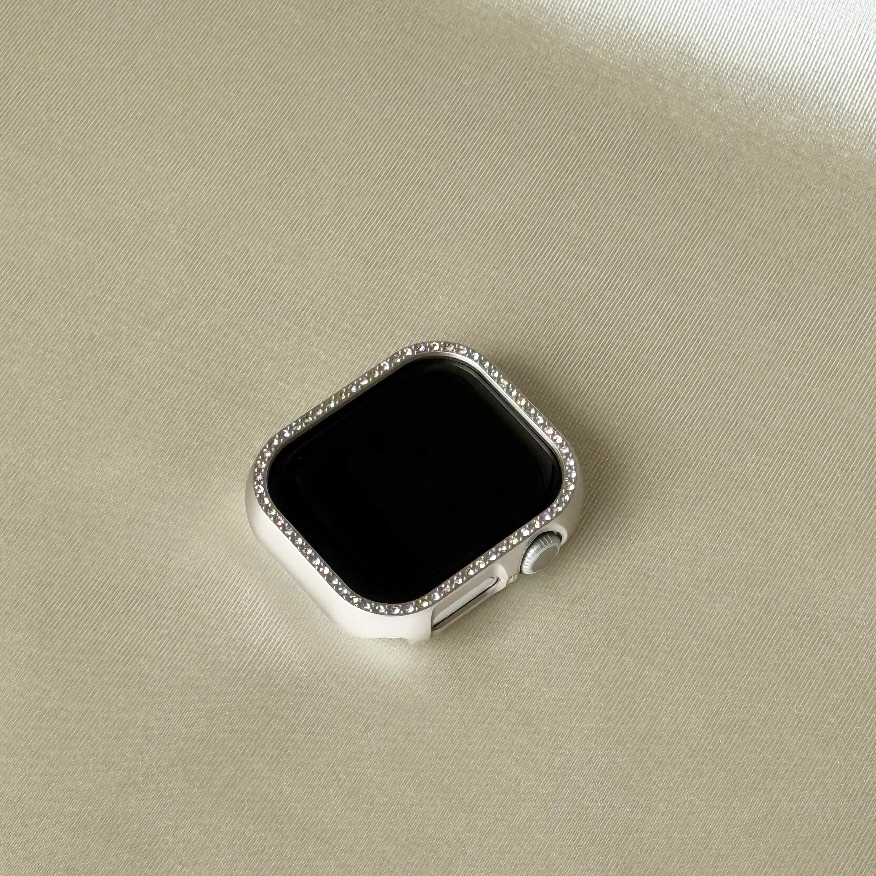 Single Row Diamond Apple Watch Frame