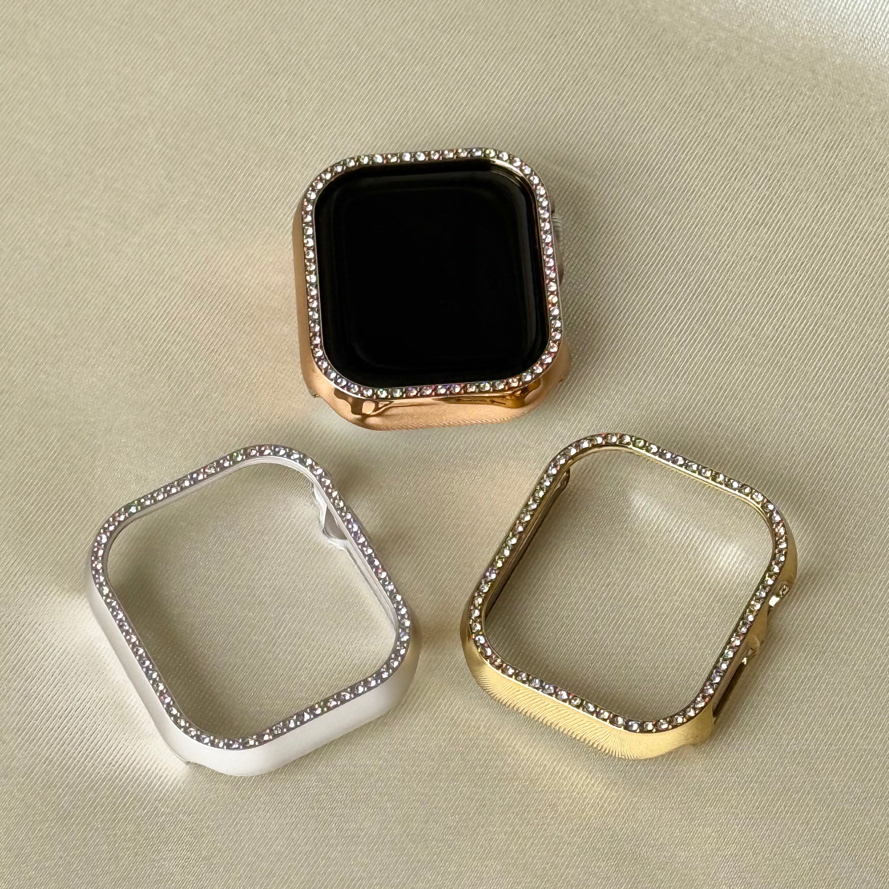 Single Row Diamond Apple Watch Frame