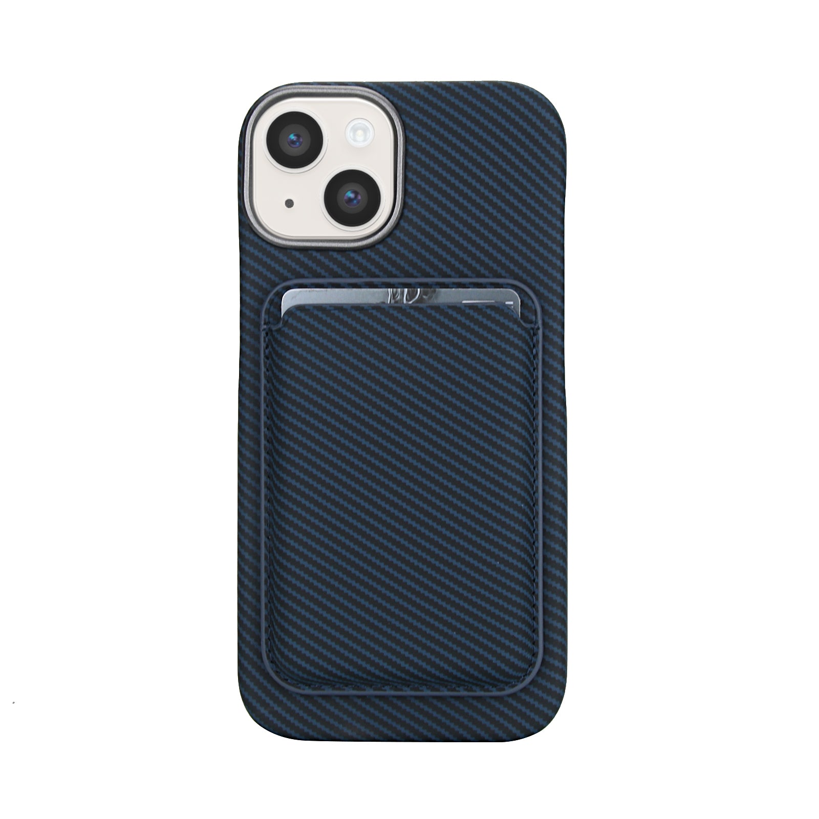 Carbon Fiber Magnetic Card Wallet Case for iPhone