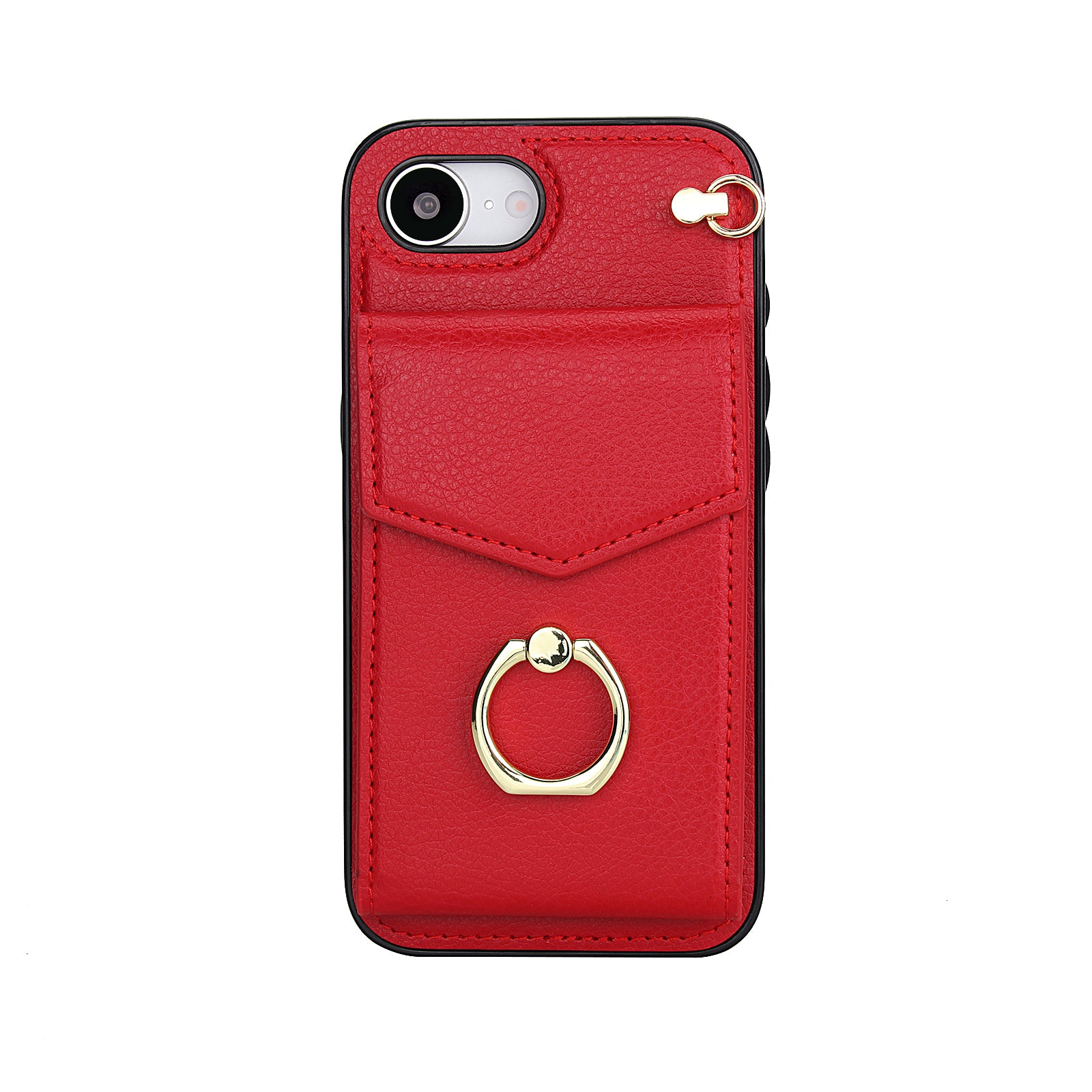 Chic Accordion Wallet & Ring Grip iPhone Case