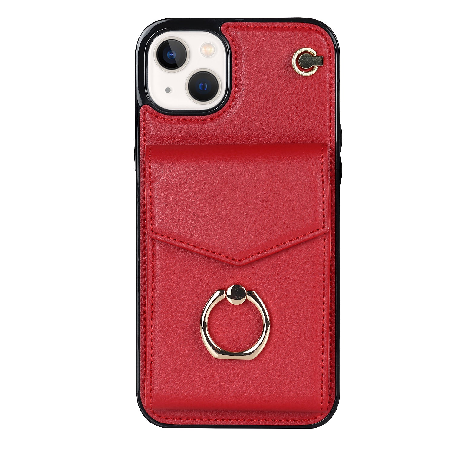 Chic Accordion Wallet & Ring Grip iPhone Case