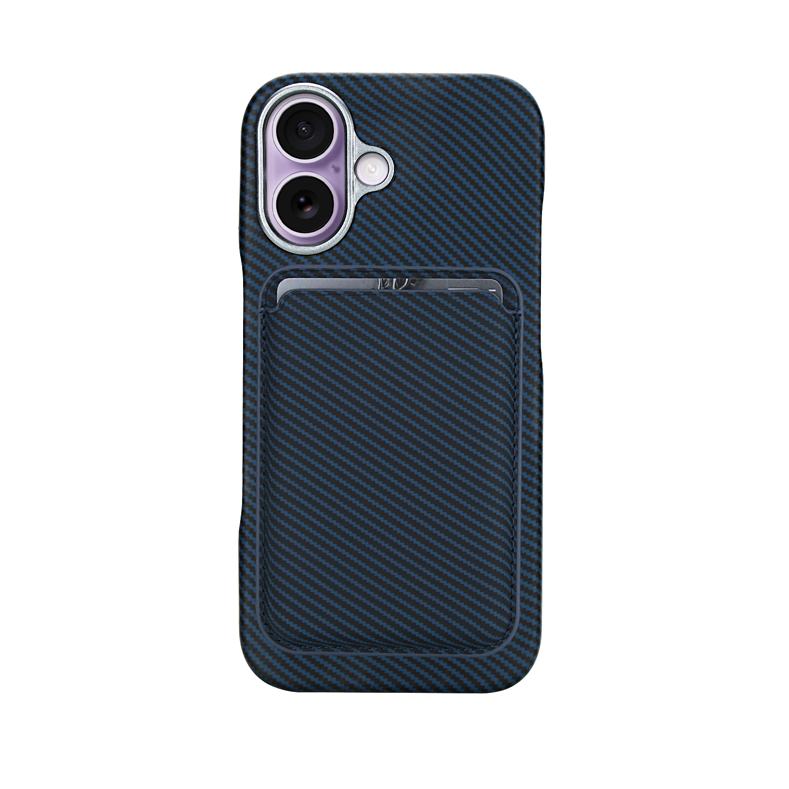 Carbon Fiber Magnetic Card Wallet Case for iPhone