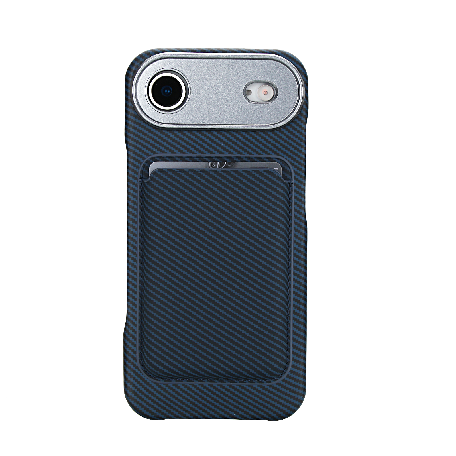 Carbon Fiber Magnetic Card Wallet Case for iPhone