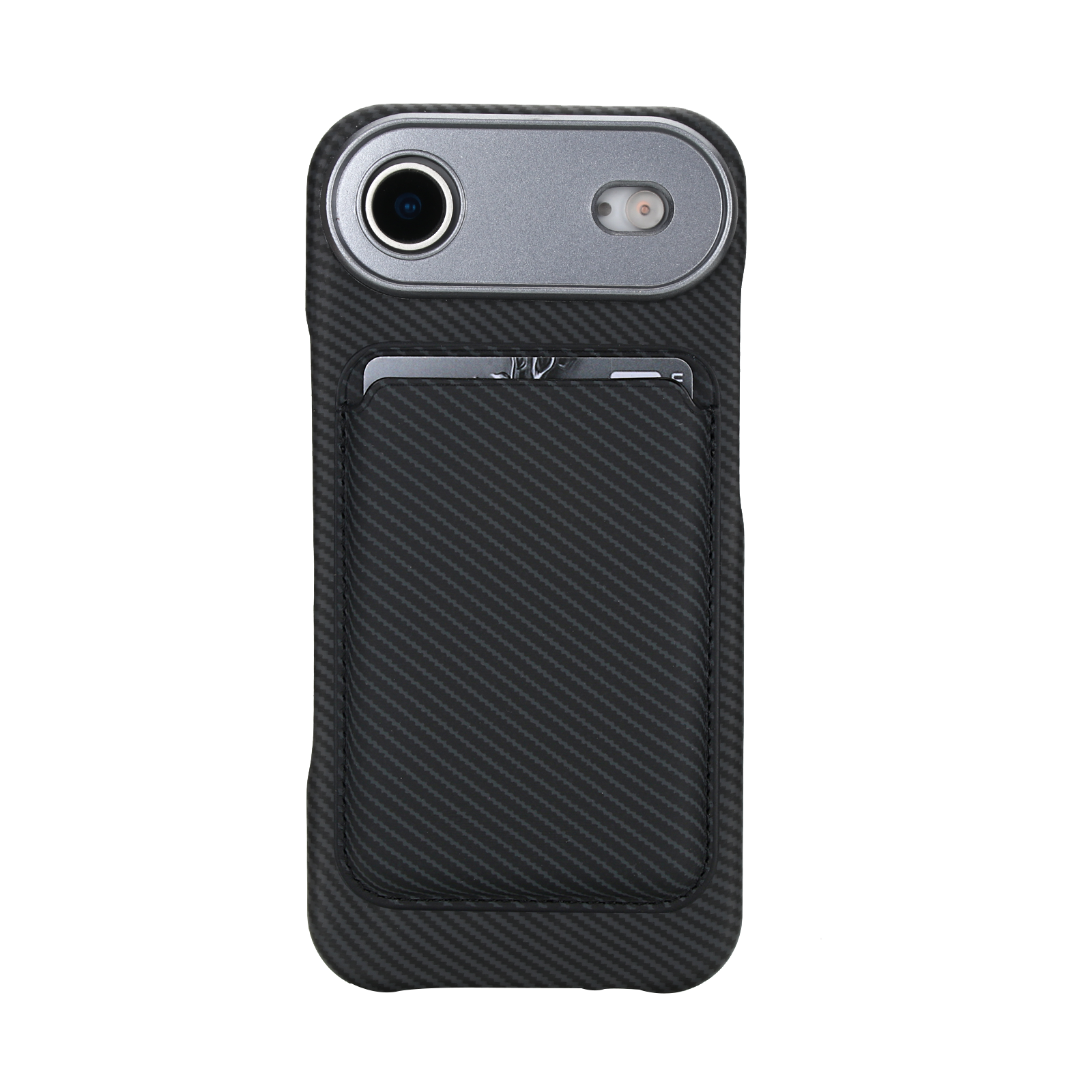 Carbon Fiber Magnetic Card Wallet Case for iPhone