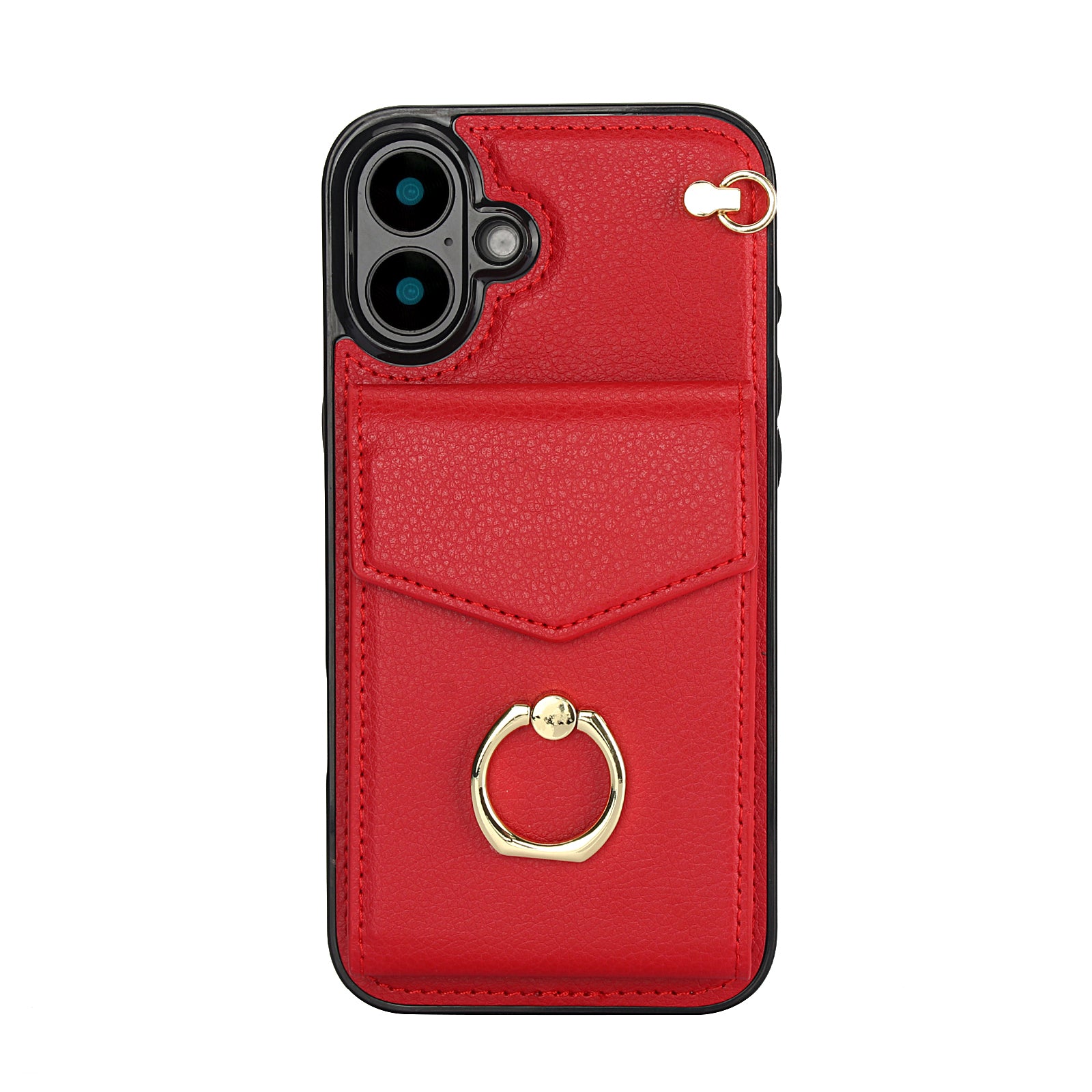 Chic Accordion Wallet & Ring Grip iPhone Case
