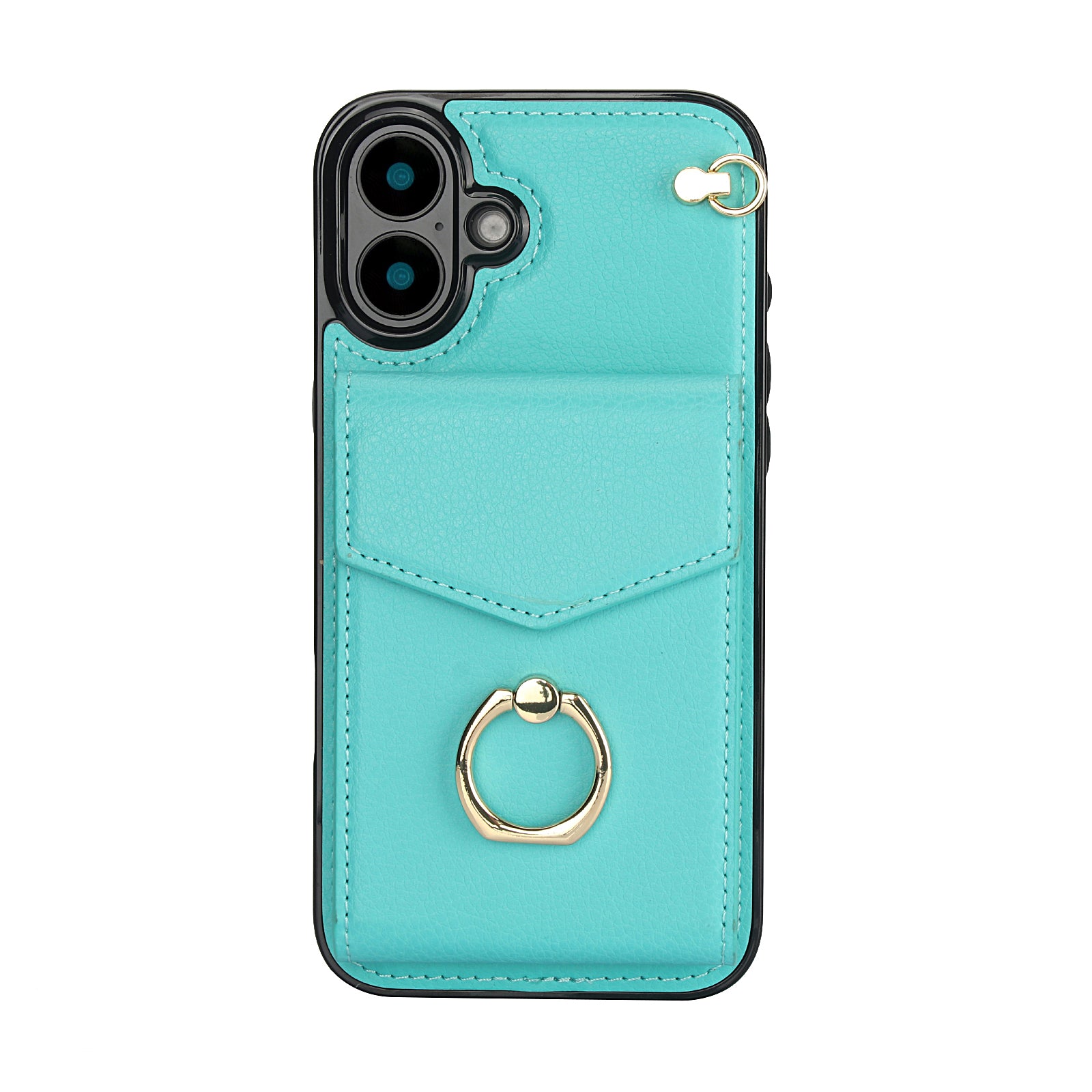 Chic Accordion Wallet & Ring Grip iPhone Case