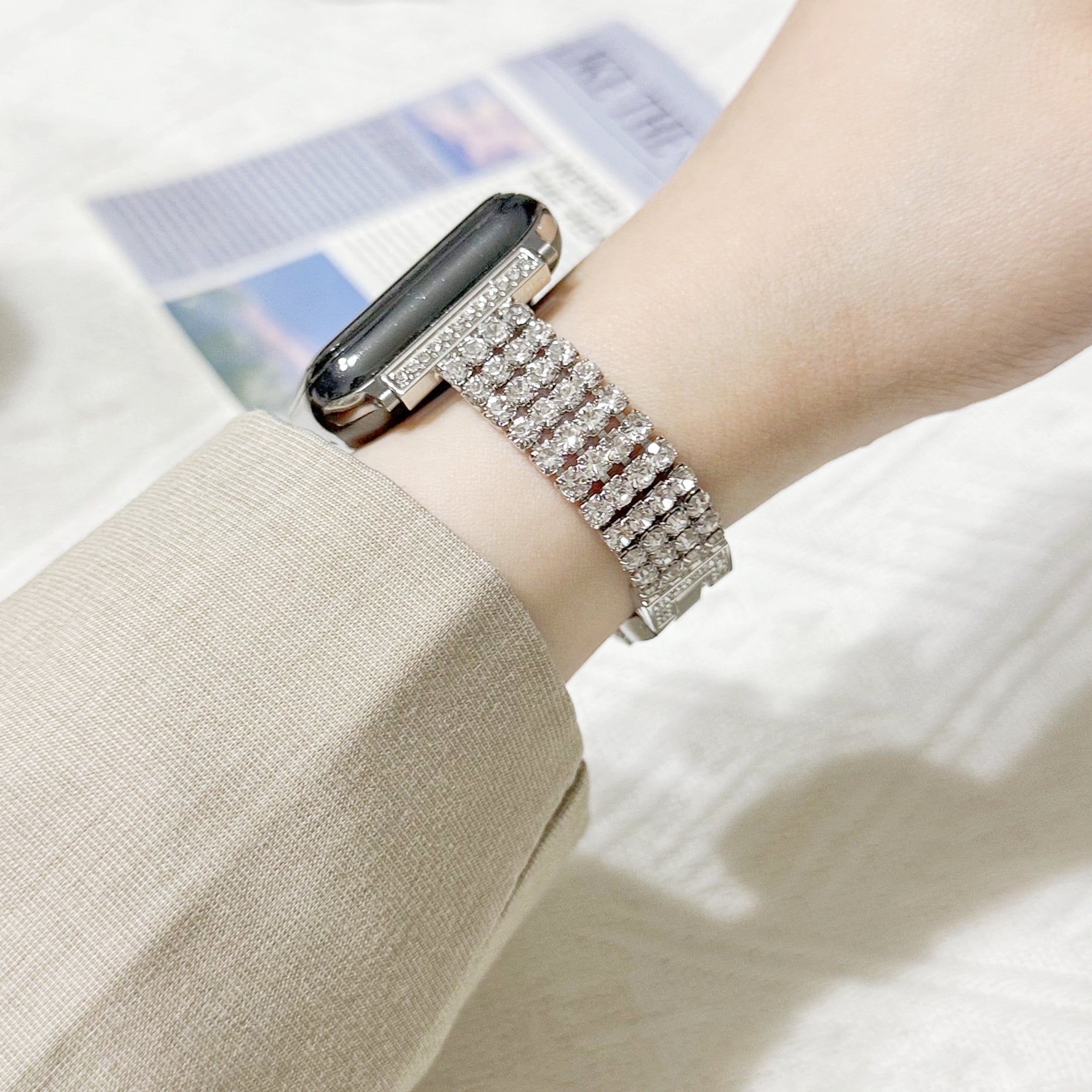 Four-Row Sparkling Band for Apple Watch