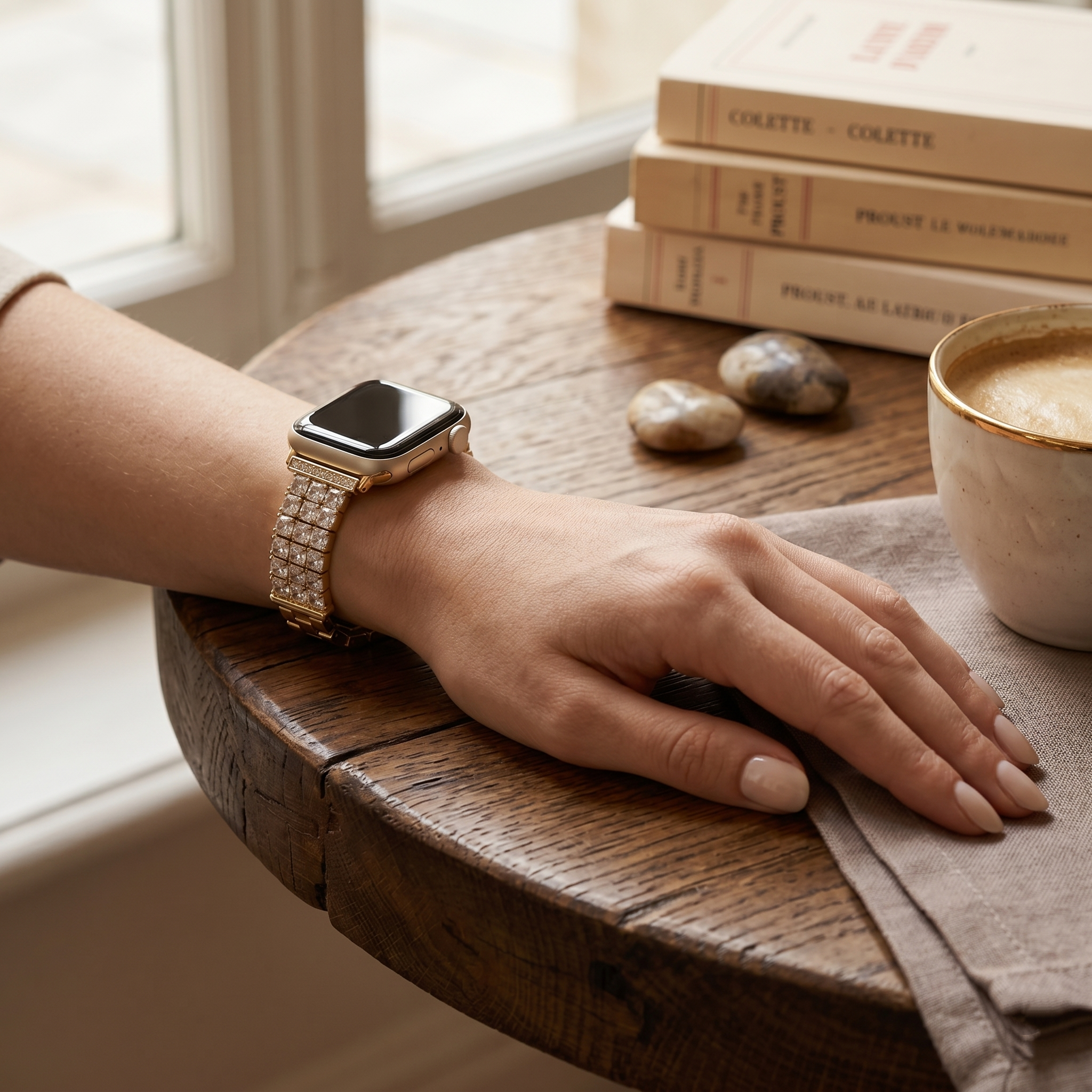 Triple Row Luxe Diamond Apple Watch Band: Turn Your Smartwatch Into Everyday Jewelry