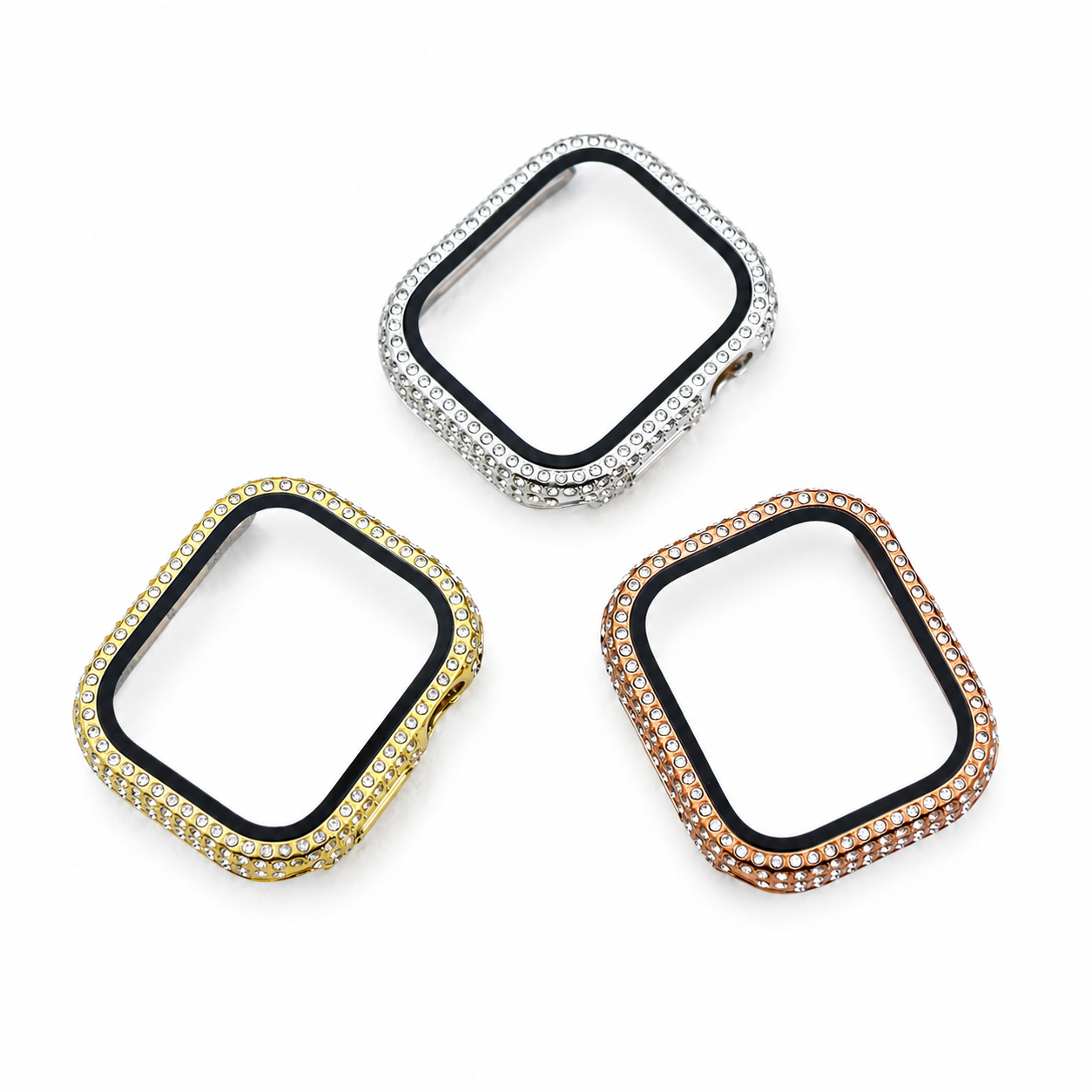 Full Diamond Apple Watch Frame with Screen Protector