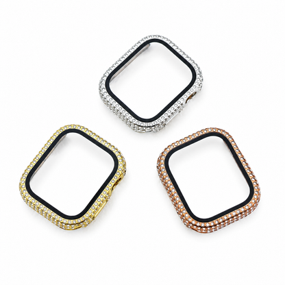 Full Diamond Apple Watch Frame with Screen Protector
