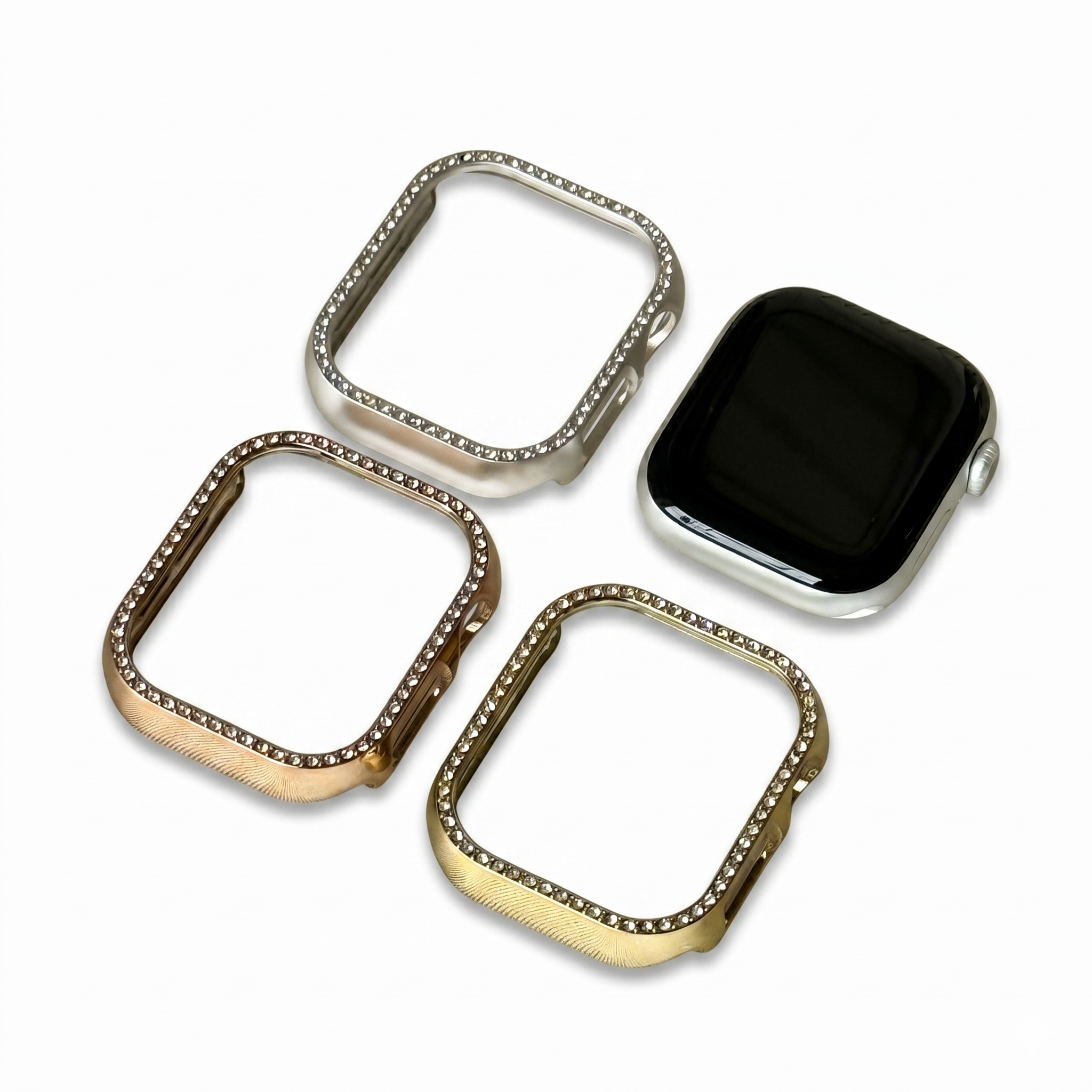 Single Row Diamond Apple Watch Frame