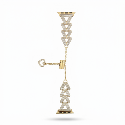 Heart Bracelet Band with Hollow Charm for Apple Watch