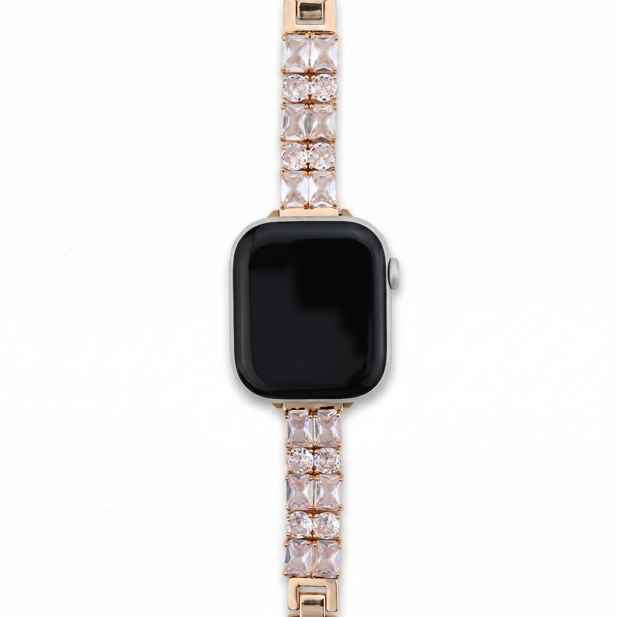Starlight Elegance 2-Row Diamond Chain Apple Watch Band