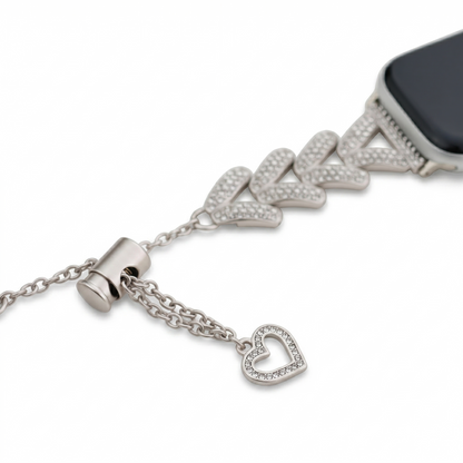 Heart Bracelet Band with Hollow Charm for Apple Watch