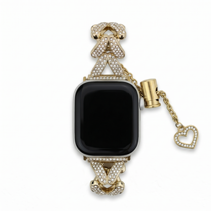 Heart Bracelet Band with Hollow Charm for Apple Watch