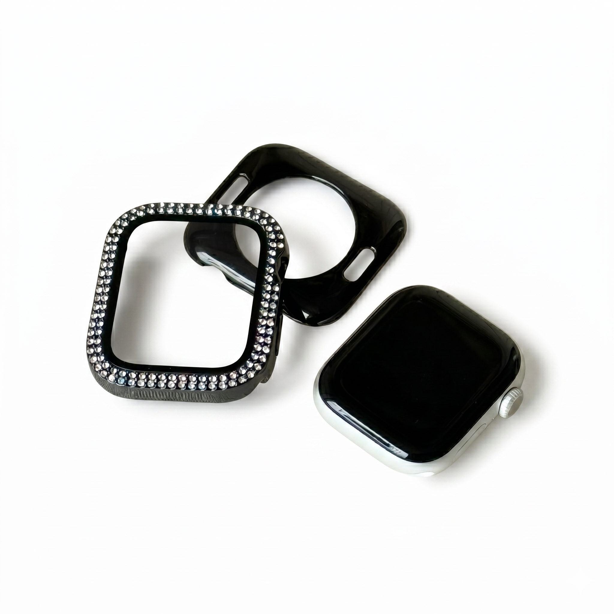 Full Diamond Apple Watch Frame with Screen Protector
