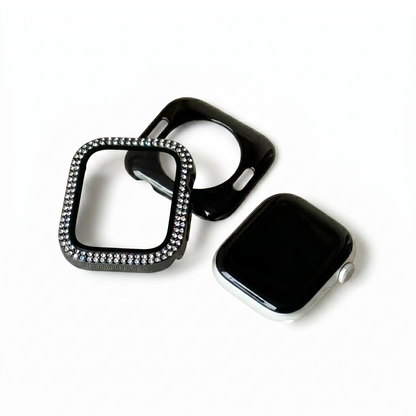Full Diamond Apple Watch Frame with Screen Protector