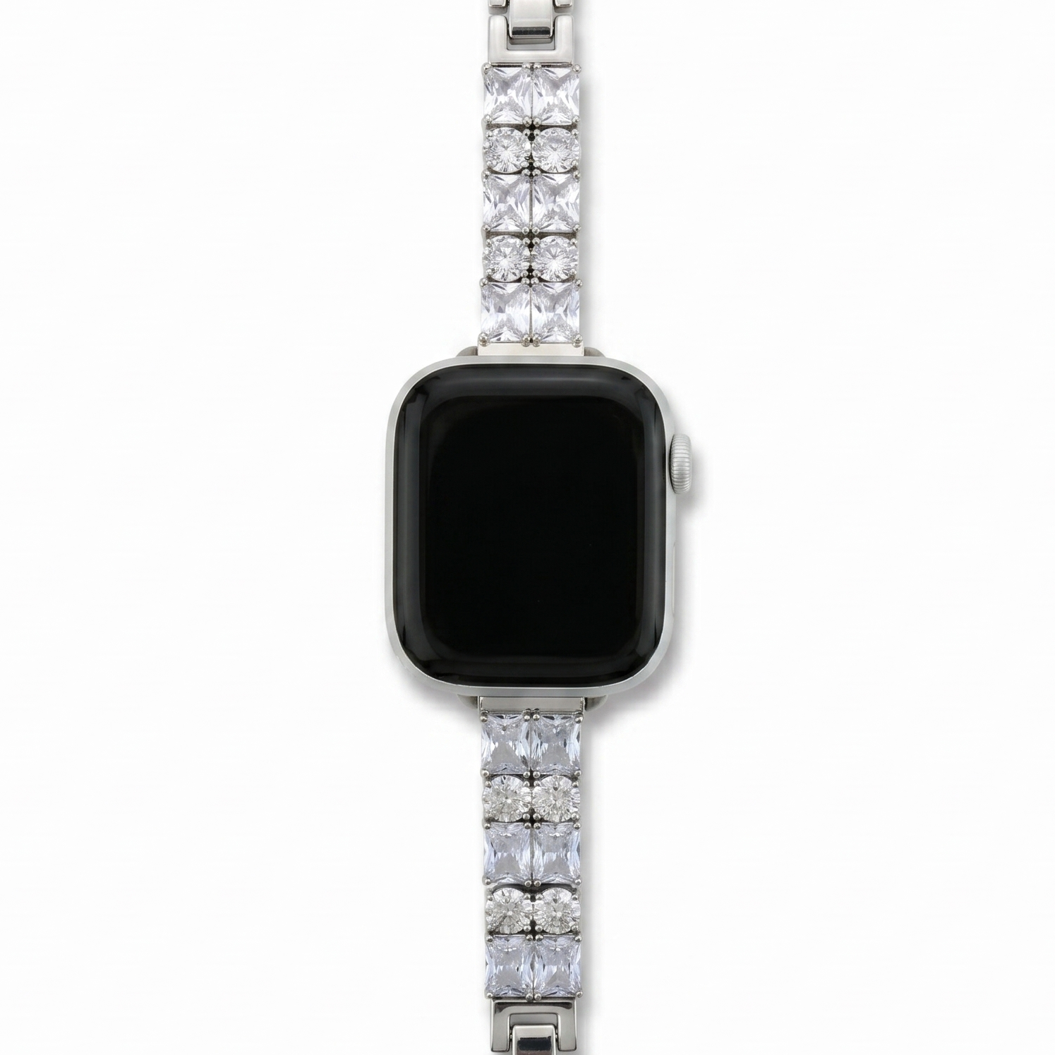 Starlight Elegance 2-Row Diamond Chain Apple Watch Band