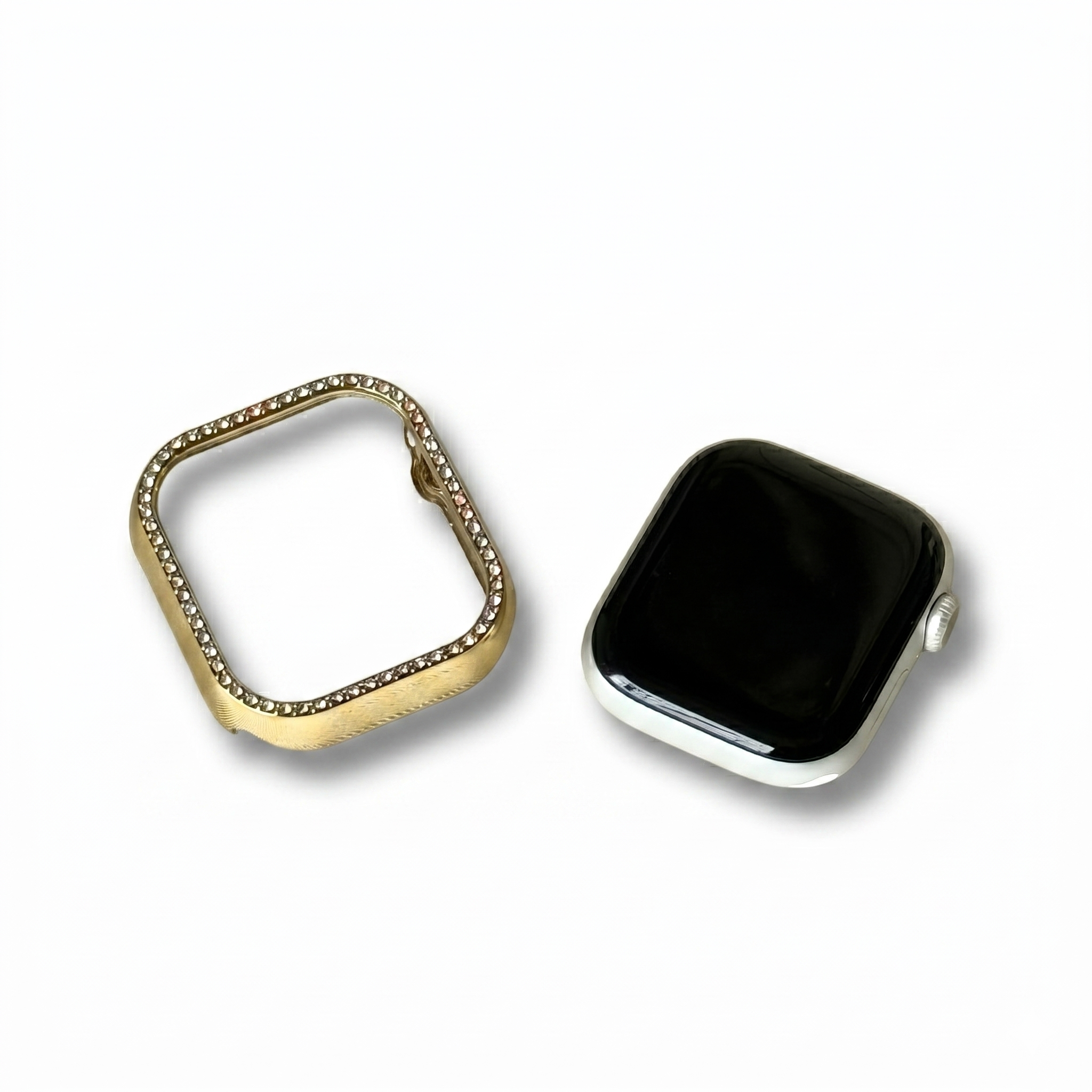 Single Row Diamond Apple Watch Frame