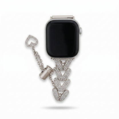 Heart Bracelet Band with Hollow Charm for Apple Watch