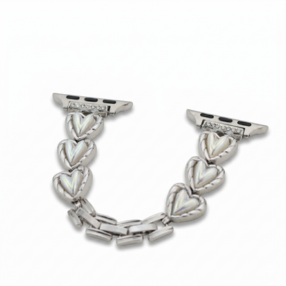 Heart Pearl-Link Band for Apple Watch