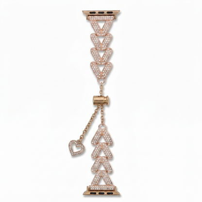 Heart Bracelet Band with Hollow Charm for Apple Watch