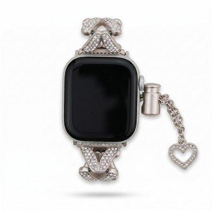 Heart Bracelet Band with Hollow Charm for Apple Watch
