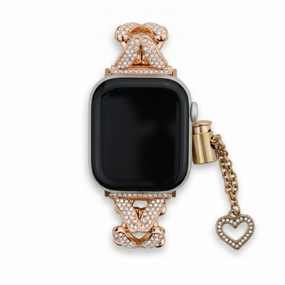 Heart Bracelet Band with Hollow Charm for Apple Watch