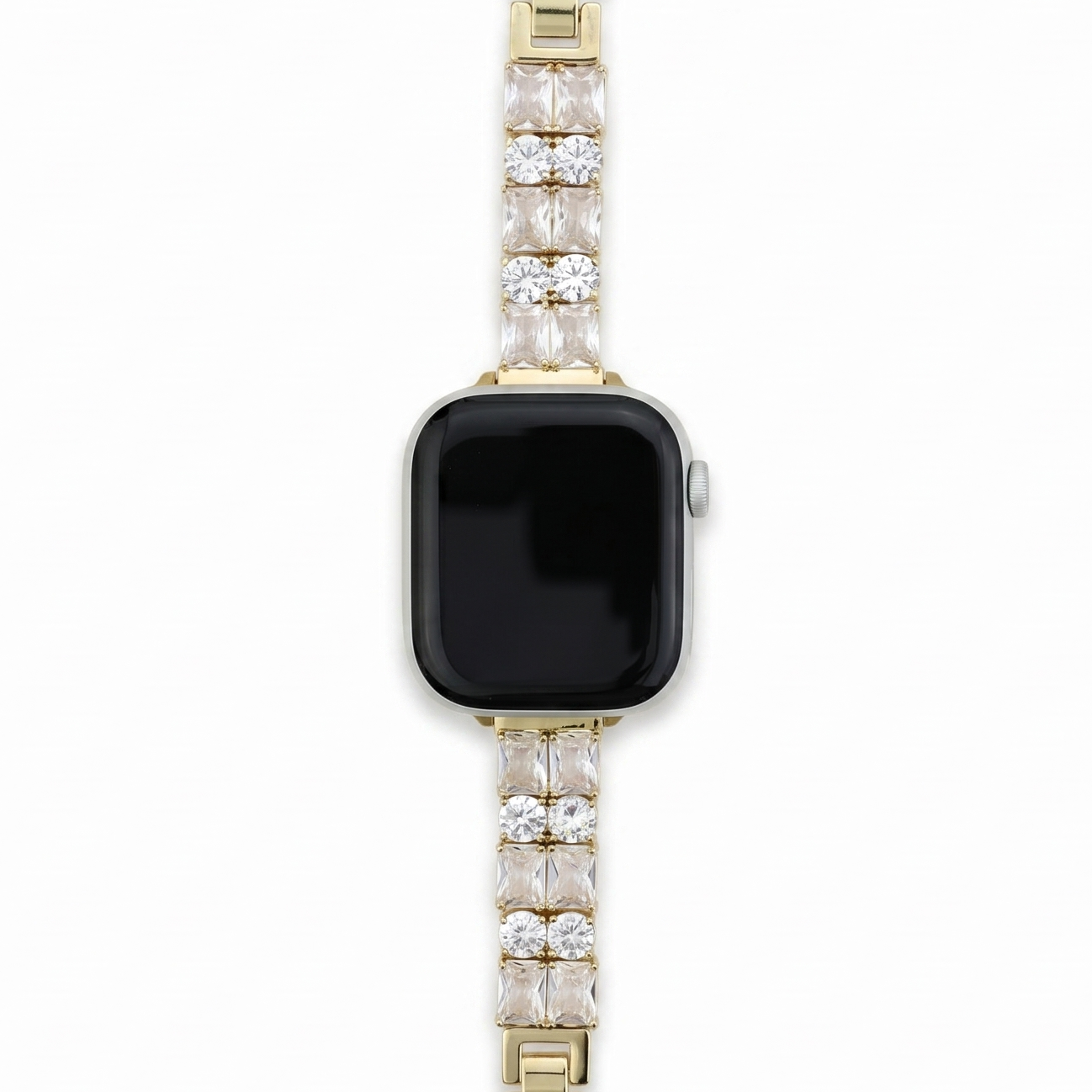 Starlight Elegance 2-Row Diamond Chain Apple Watch Band