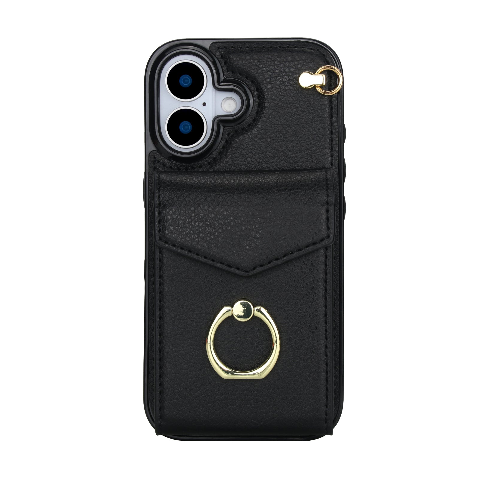 Chic Accordion Wallet & Ring Grip iPhone Case