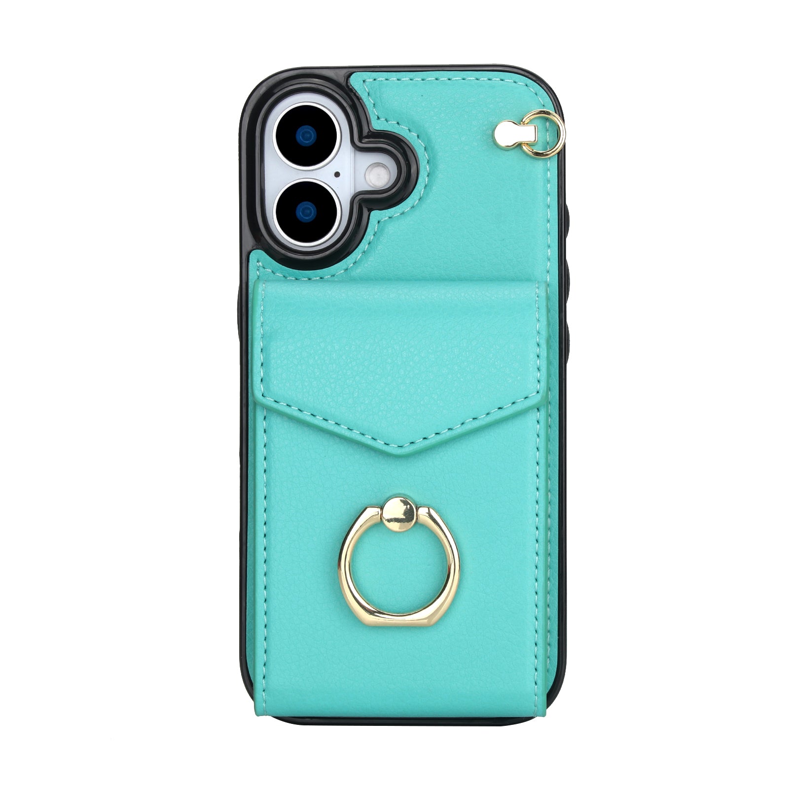 Chic Accordion Wallet & Ring Grip iPhone Case