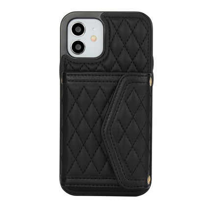 Luxury Quilted Leather Fold Wallet Case for iPhone
