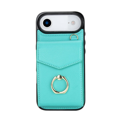 Chic Accordion Wallet & Ring Grip iPhone Case