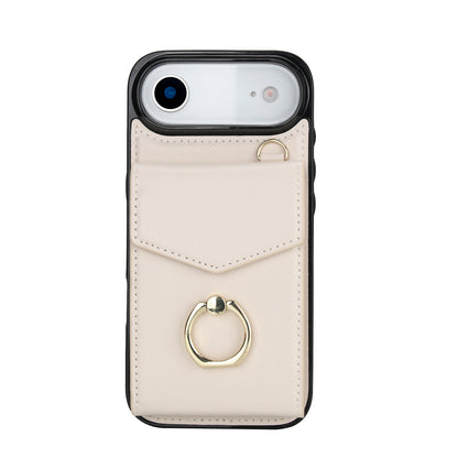 Chic Accordion Wallet & Ring Grip iPhone Case