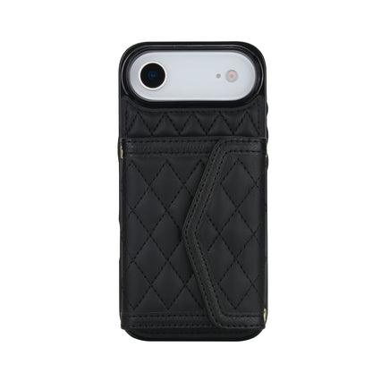Luxury Quilted Leather Fold Wallet Case for iPhone