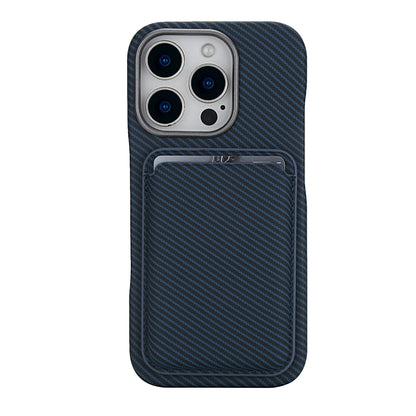 Carbon Fiber Magnetic Card Wallet Case for iPhone