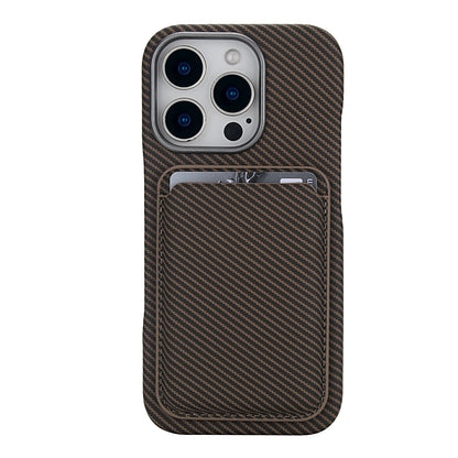 Carbon Fiber Magnetic Card Wallet Case for iPhone