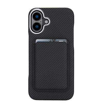 Carbon Fiber Magnetic Card Wallet Case for iPhone