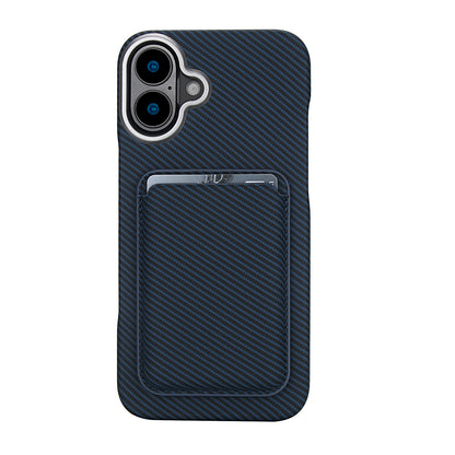 Carbon Fiber Magnetic Card Wallet Case for iPhone