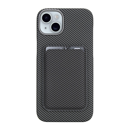Carbon Fiber Magnetic Card Wallet Case for iPhone