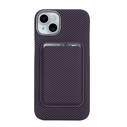Carbon Fiber Magnetic Card Wallet Case for iPhone