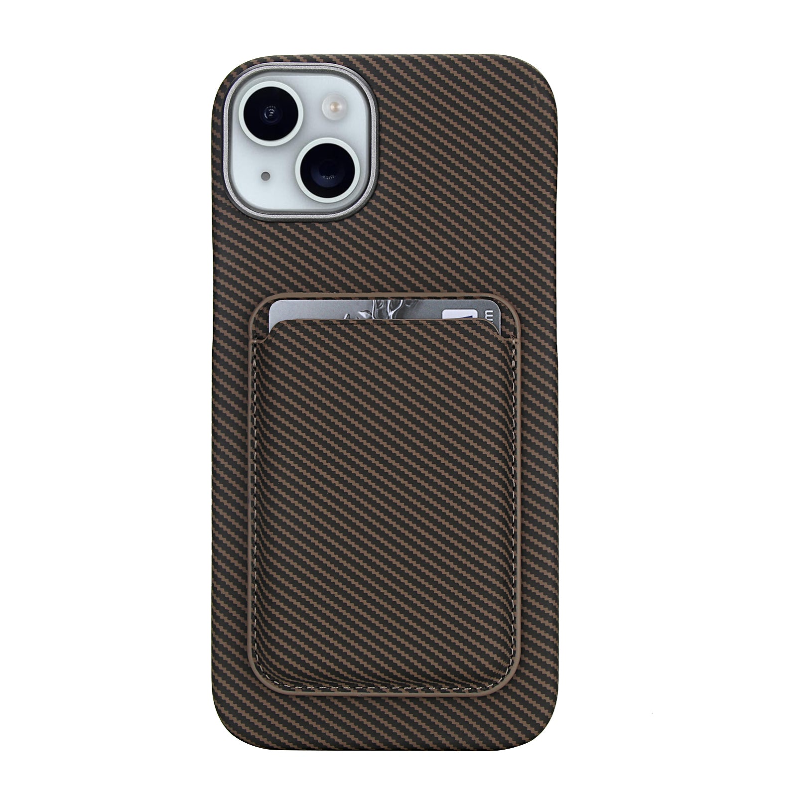 Carbon Fiber Magnetic Card Wallet Case for iPhone