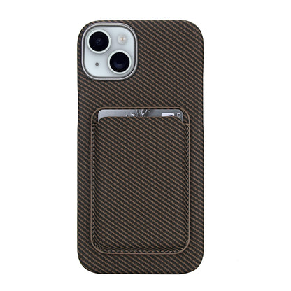 Carbon Fiber Magnetic Card Wallet Case for iPhone